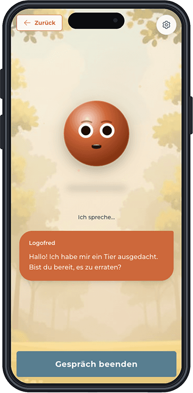 Logofred auf einem iPhone